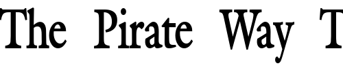 Font : Galant-Condensed-Bold 2 Custom Text : The Pirate Way Test your own text here Click to download or to view this font on a tshirt that can be custom printed in Bali